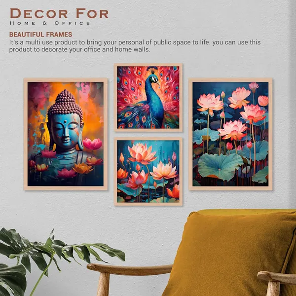 ARTELLY_Wall_Painting_For_Living_Room_-_Painting_For_Wall_Decoration_-_Frames_For_Wall_Decor_-_Framed_Posters_For_Bedroom_(Set_of_4)_(Medium,_Artwork_7)