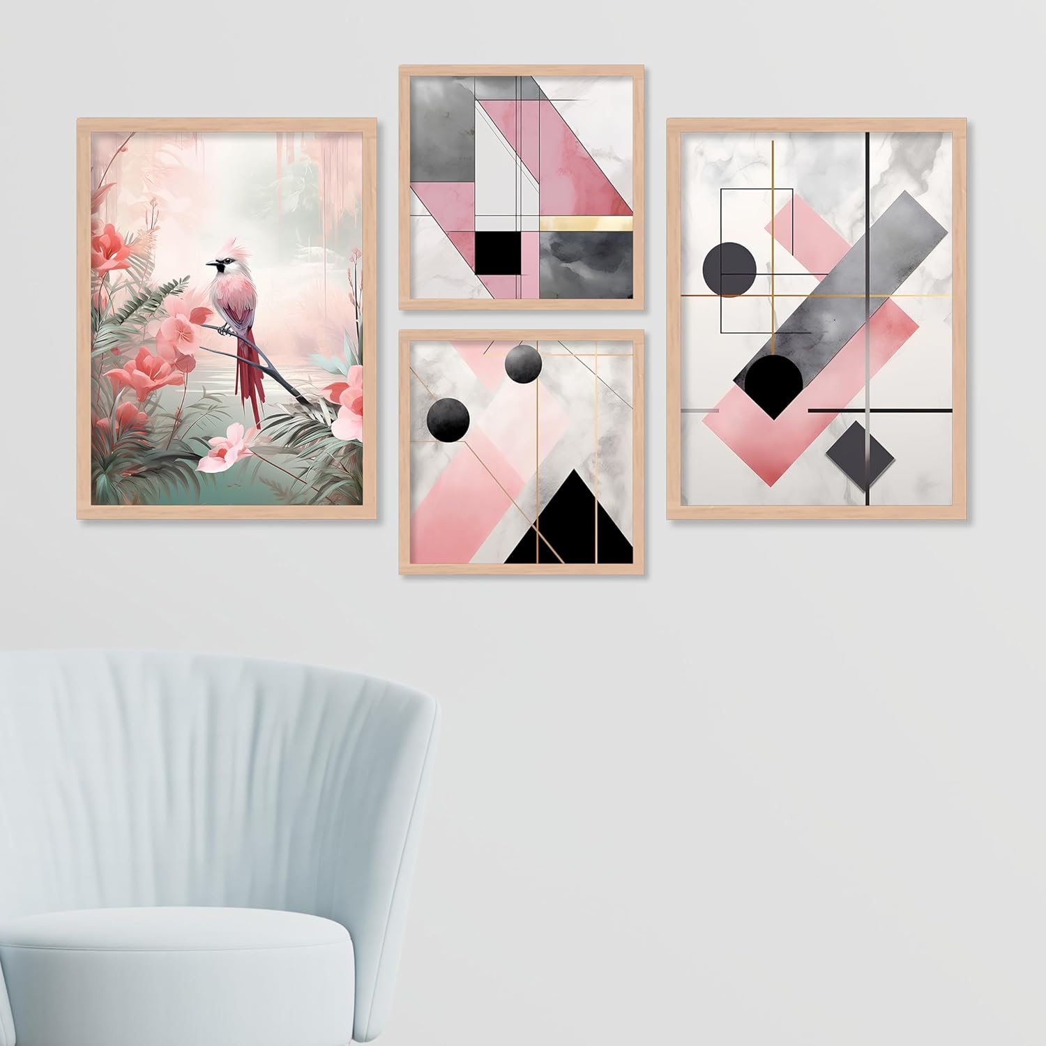 ARTELLY_Painting_For_Home/Wall_Decoration_-_Wall_Painting_For_Living_Room_Bedroom_Framed_-_Frames_For_Office_Wall_Decor_(Set_of_4)_(Large,_Artwork_6)