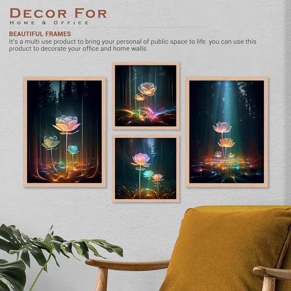 ARTELLY_Painting_For_Home/Wall_Decoration_-_Wall_Painting_For_Living_Room_Bedroom_Framed_-_Frames_For_Office_Wall_Decor_(Set_of_4)_(Large,_Artwork_2)