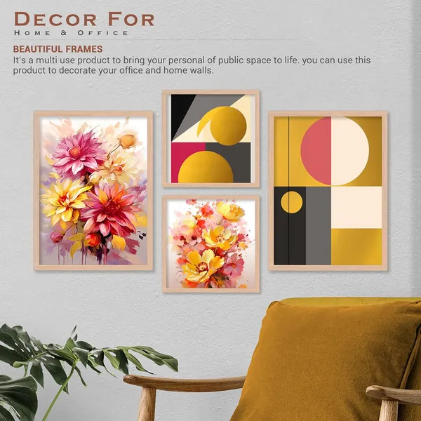 ARTELLY_Painting_For_Home/Wall_Decoration_-_Wall_Painting_For_Living_Room_Bedroom_Framed_-_Frames_For_Office_Wall_Decor_(Set_of_4)_(Large,_Artwork_8)