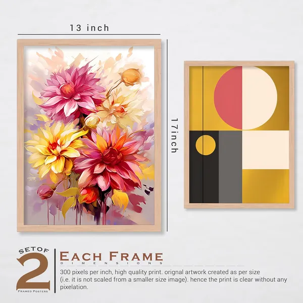 ARTELLY_Painting_For_Home/Wall_Decoration_-_Wall_Painting_For_Living_Room_Bedroom_Framed_-_Frames_For_Office_Wall_Decor_(Set_of_4)_(Large,_Artwork_8)