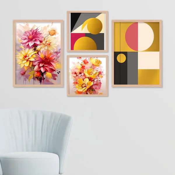 ARTELLY_Painting_For_Home/Wall_Decoration_-_Wall_Painting_For_Living_Room_Bedroom_Framed_-_Frames_For_Office_Wall_Decor_(Set_of_4)_(Large,_Artwork_8)