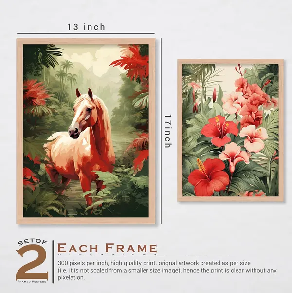 ARTELLY_Painting_For_Home/Wall_Decoration_-_Wall_Painting_For_Living_Room_Bedroom_Framed_-_Frames_For_Office_Wall_Decor_(Set_of_4)_(Large,_Artwork_7)