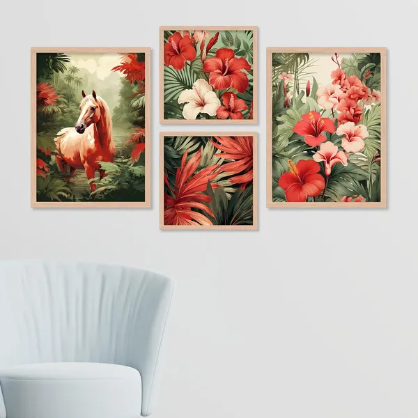 ARTELLY_Painting_For_Home/Wall_Decoration_-_Wall_Painting_For_Living_Room_Bedroom_Framed_-_Frames_For_Office_Wall_Decor_(Set_of_4)_(Large,_Artwork_7)