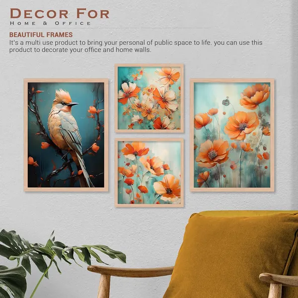 ARTELLY_Painting_For_Home/Wall_Decoration_-_Wall_Painting_For_Living_Room_Bedroom_Framed_-_Frames_For_Office_Wall_Decor_(Set_of_4)_(Large,_Artwork_5)