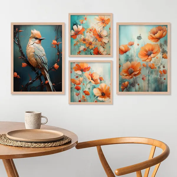 ARTELLY_Painting_For_Home/Wall_Decoration_-_Wall_Painting_For_Living_Room_Bedroom_Framed_-_Frames_For_Office_Wall_Decor_(Set_of_4)_(Large,_Artwork_5)