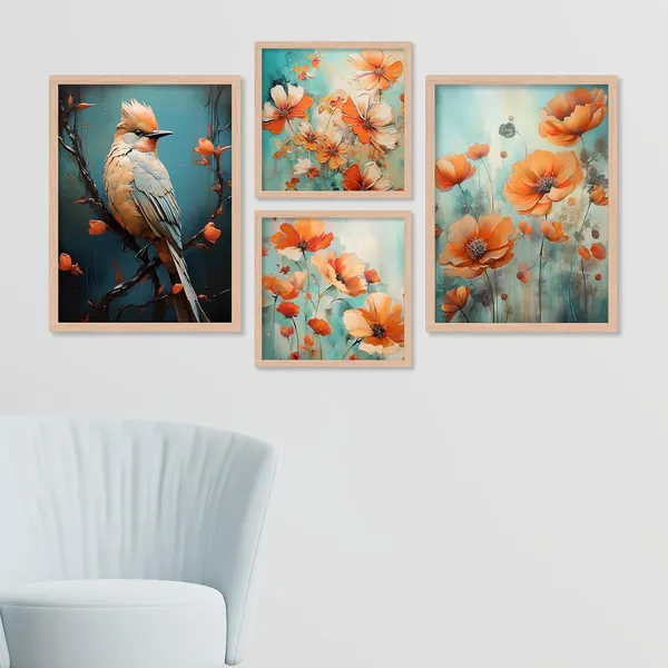 ARTELLY_Painting_For_Home/Wall_Decoration_-_Wall_Painting_For_Living_Room_Bedroom_Framed_-_Frames_For_Office_Wall_Decor_(Set_of_4)_(Large,_Artwork_5)