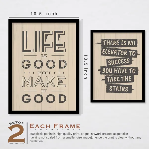 ARTELLY_Quotes_Frames_for_Wall_Decor_-_Motivational_Photo_Frame_for_Wall_Decoration_-_Quotes_Wall_Poster_with_Frame_for_Room_and_Office_(Set_of_4)_(Medium,_Quote_1)