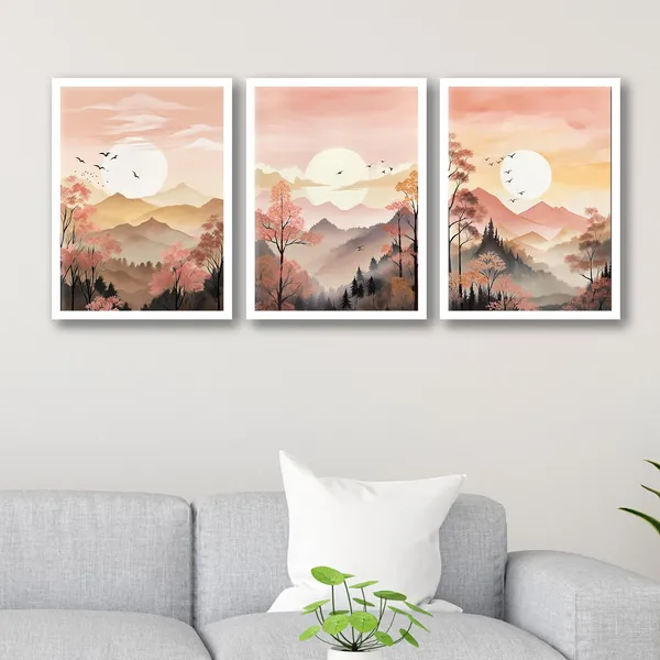 ARTELLY_Framed_Painting_For_Wall_Decoration_-_Wall_Painting_For_Living_Room_Bedroom_-_Frames_For_Wall_Decor_(Set_of_3,_White)_(Large_(13x17inch),_ART_7)