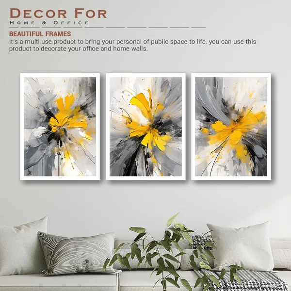 ARTELLY_Framed_Painting_For_Wall_Decoration_-_Wall_Painting_For_Living_Room_Bedroom_-_Frames_For_Wall_Decor_(Set_of_3,_White)_(Large_(13x17inch),_ART_6)