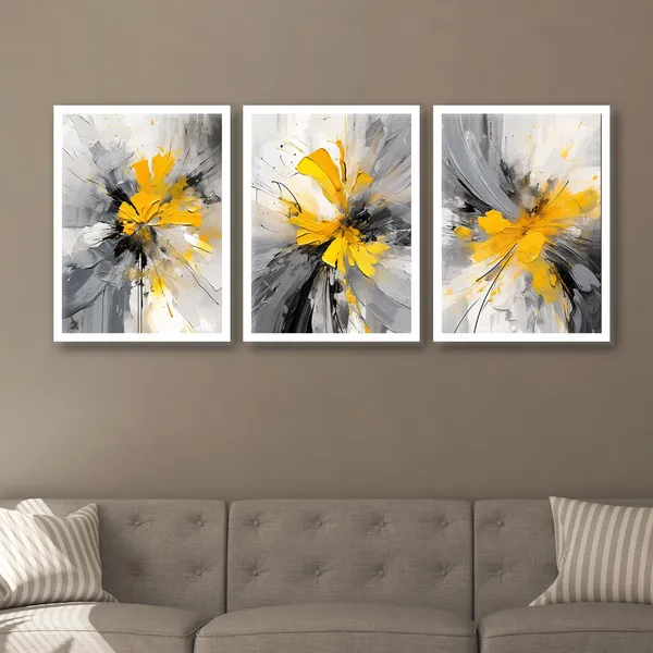 ARTELLY_Framed_Painting_For_Wall_Decoration_-_Wall_Painting_For_Living_Room_Bedroom_-_Frames_For_Wall_Decor_(Set_of_3,_White)_(Large_(13x17inch),_ART_6)