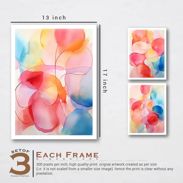 ARTELLY_Framed_Painting_For_Wall_Decoration_-_Wall_Painting_For_Living_Room_Bedroom_-_Frames_For_Wall_Decor_(Set_of_3,_White)_(Large_(13x17inch),_ART_5)