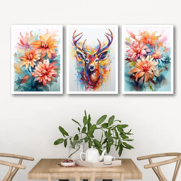 ARTELLY_Framed_Painting_For_Wall_Decoration_-_Wall_Painting_For_Living_Room_Bedroom_-_Frames_For_Wall_Decor_(Set_of_3,_White)_(Large_(13x17inch),_ART_1)