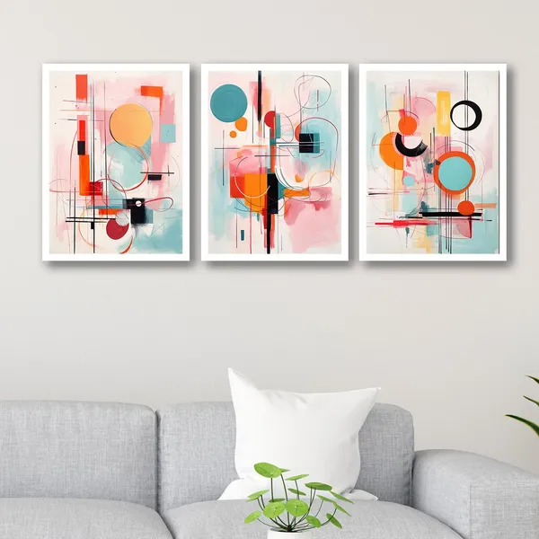 ARTELLY_Framed_Painting_For_Wall_Decoration_-_Wall_Painting_For_Living_Room_Bedroom_-_Frames_For_Wall_Decor_(Set_of_3,_White)_(Large_(13x17inch),_ART_2)