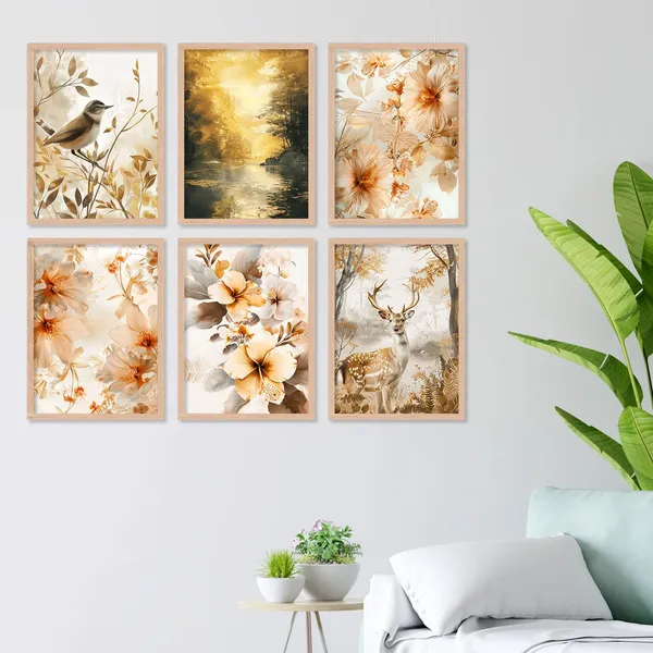 ARTELLY_Golden_Bird_Luxury_Wall_Painting_For_Living_Room_Bedroom_Leaf_Wall_Frames_For_Office_Decor_-_Leaves_Painting_For_Wall_Decoration_(Medium_(10x13inch),_ART_6)
