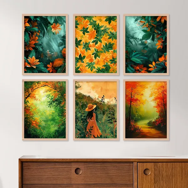 ARTELLY_Floral_Leaves_Wall_Painting_For_Living_Room_Bedroom_Wall_Frames_For_Office_Decor_-_Sunset_Painting_For_Wall_Decoration_(Medium_(10x13inch),_ART_4)
