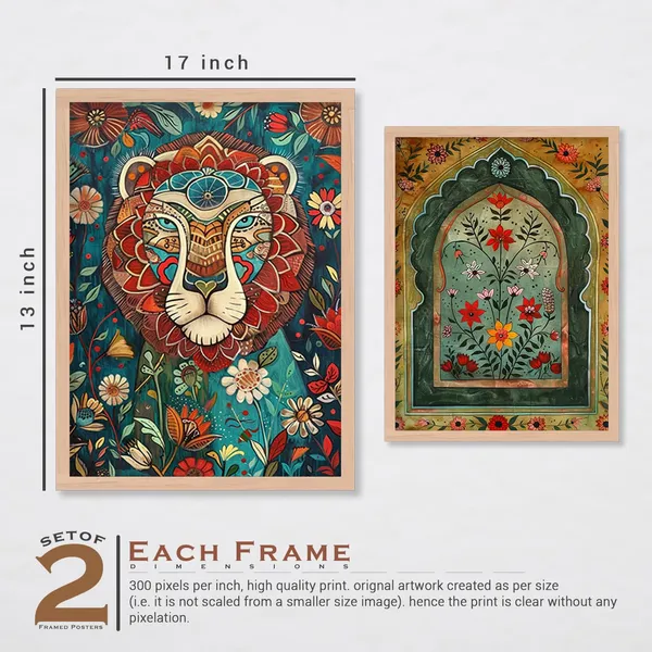ARTELLY_Madhubani_Paintings_For_Wall_Decoration_-_Framed_Traditional_Painting_For_Living_Room_Bedroom_-_Pichwai_Frames_For_Wall_Decor_(Set_of_6)_(Indian_Art_10)