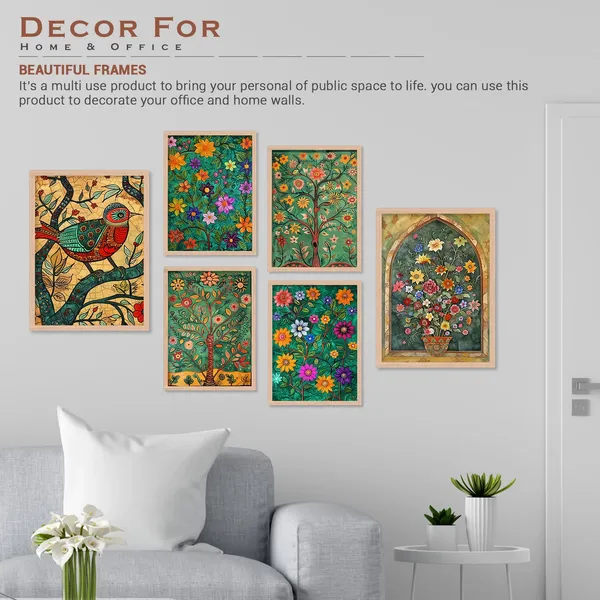 ARTELLY_Madhubani_Paintings_For_Wall_Decoration_-_Framed_Traditional_Painting_For_Living_Room_Bedroom_-_Pichwai_Frames_For_Wall_Decor_(Set_of_6)_(Indian_Art_9)