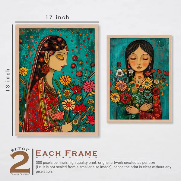 ARTELLY_Madhubani_Paintings_For_Wall_Decoration_-_Framed_Traditional_Painting_For_Living_Room_Bedroom_-_Pichwai_Frames_For_Wall_Decor_(Set_of_6)_(Indian_Art_7)