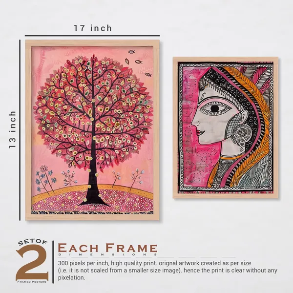 ARTELLY_Madhubani_Paintings_For_Wall_Decoration_-_Framed_Traditional_Painting_For_Living_Room_Bedroom_-_Pichwai_Frames_For_Wall_Decor_(Set_of_6)_(Indian_Art_5)
