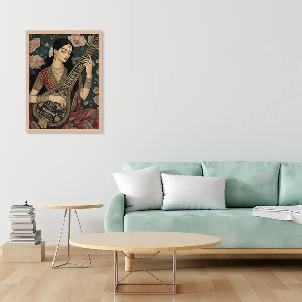 ARTELLY_Premium_Digital_Madhubani_Paintings_with_Frame_-_Traditional_Pichwai_Indian_Art_-_6_Pack_(Art_3,_10_inch_x_13_inch)_for_Living_Room,_Bedroom,_Office_Room_Decor