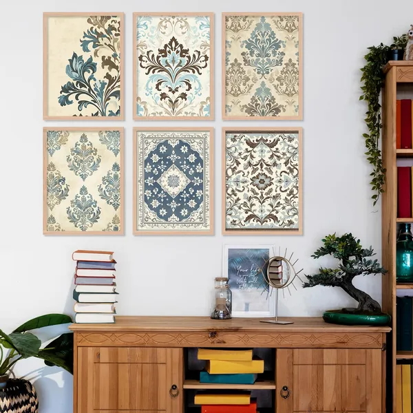 Artelly_Premium_Digital_Madhubani_Paintings_with_Frame_for_Living_Room_Bedroom_Office_Room_Decor_-_Traditional_Pichwai_Indian_Art_Painting_for_Home_Decor,_Framed_Painting_for_Wall_Decoration,_Pack_of_6_(Art_10,_10_inch_x_13_inch)