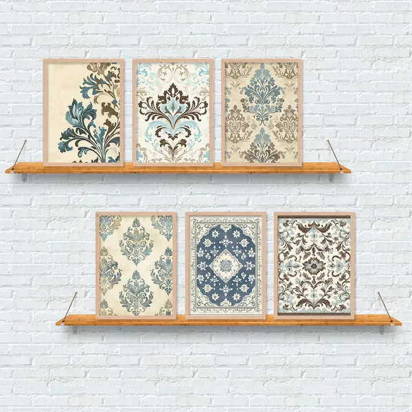 Artelly_Premium_Digital_Madhubani_Paintings_with_Frame_for_Living_Room_Bedroom_Office_Room_Decor_-_Traditional_Pichwai_Indian_Art_Painting_for_Home_Decor,_Framed_Painting_for_Wall_Decoration,_Pack_of_6_(Art_10,_10_inch_x_13_inch)