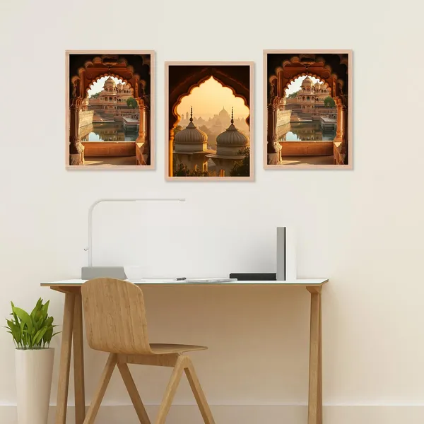 Artelly_Premium_Digital_Madhubani_Paintings_with_Frame_for_Living_Room_Bedroom_Office_Room_Decor_-_Traditional_Pichwai_Indian_Art_Painting_for_Home_Decor,_Framed_Painting_for_Wall_Decoration,_Pack_of_6_(Art_8,_10_inch_x_13_inch)