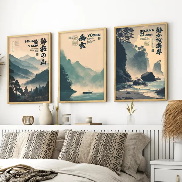 ARTELLY_Japanese_Wall_Art_Paintings_Set,_Big_Size_Premium_Framed_Poster_Set_of_3,_Multicolor_Paper_Prints_with_Synthetic_Wood_Frame,_13x19_Inches_Each,_Indoor_Wall_Decor_for_Living_Room_(Japanese_1)