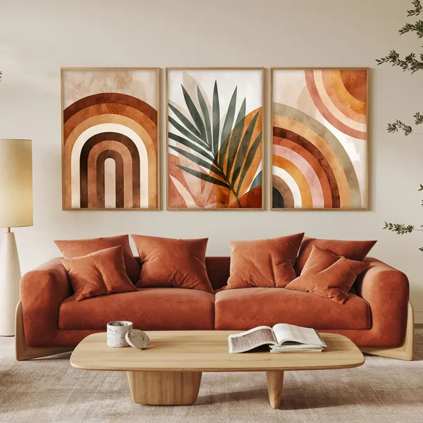 ARTELLY_Painting_Boho_Wall_Art_Home_Decoration_Paintings_With_Frame_For_Living_Room_Bed_Room_Hotel_Wall_Decor_Digital_Set_of_3_(Boho_4,_10x13_inch)