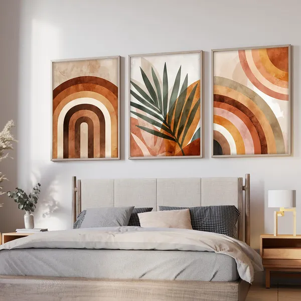ARTELLY_Painting_Boho_Wall_Art_Home_Decoration_Paintings_With_Frame_For_Living_Room_Bed_Room_Hotel_Wall_Decor_Digital_Set_of_3_(Boho_4,_10x13_inch)