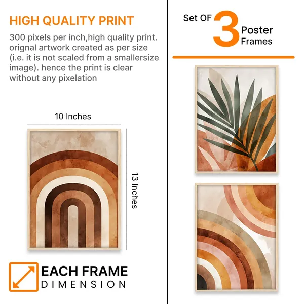 ARTELLY_Painting_Boho_Wall_Art_Home_Decoration_Paintings_With_Frame_For_Living_Room_Bed_Room_Hotel_Wall_Decor_Digital_Set_of_3_(Boho_4,_10x13_inch)