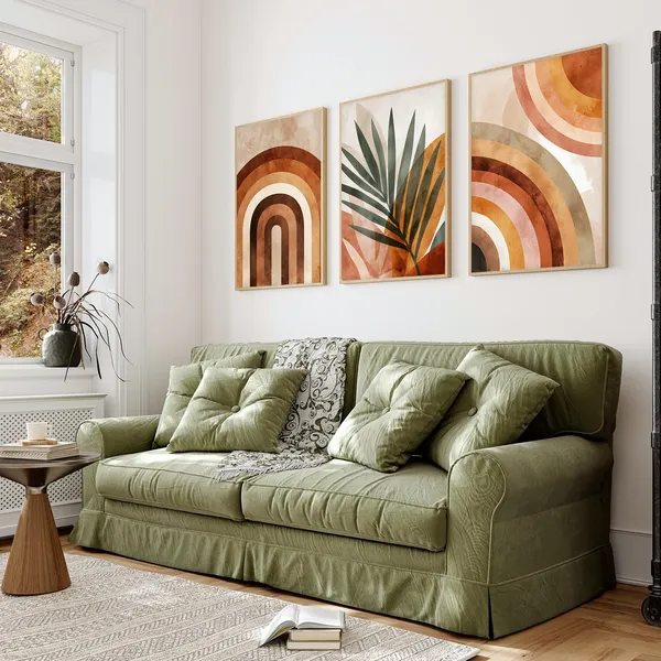 ARTELLY_Painting_Boho_Wall_Art_Home_Decoration_Paintings_With_Frame_For_Living_Room_Bed_Room_Hotel_Wall_Decor_Digital_Set_of_3_(Boho_4,_10x13_inch)