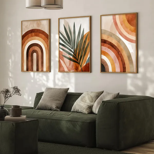 ARTELLY_Painting_Boho_Wall_Art_Home_Decoration_Paintings_With_Frame_For_Living_Room_Bed_Room_Hotel_Wall_Decor_Digital_Set_of_3_(Boho_4,_10x13_inch)