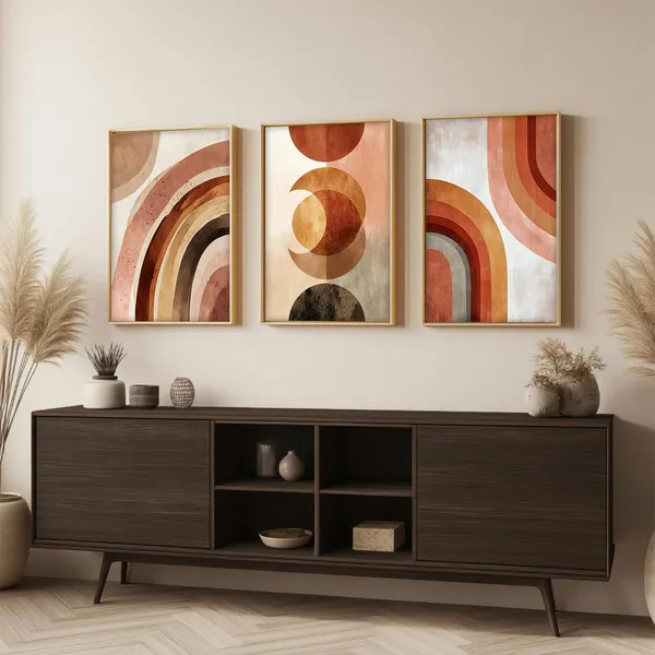 ARTELLY_Painting_Boho_Wall_Art_Home_Decoration_Paintings_With_Frame_For_Living_Room_Bed_Room_Hotel_Wall_Decor_Digital_Set_of_3_(Boho_2,_10x13_inch)