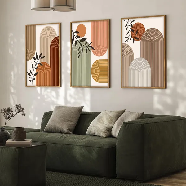 ARTELLY_Boho_wall_Art_Paintings_Modern_Art_Framed_Wall_Painting_for_Living_Room_Bedroom_-_Wall_Posters_|_Paintings_with_Frame_Set_of_3_(Boho_4,_13x19_inch)