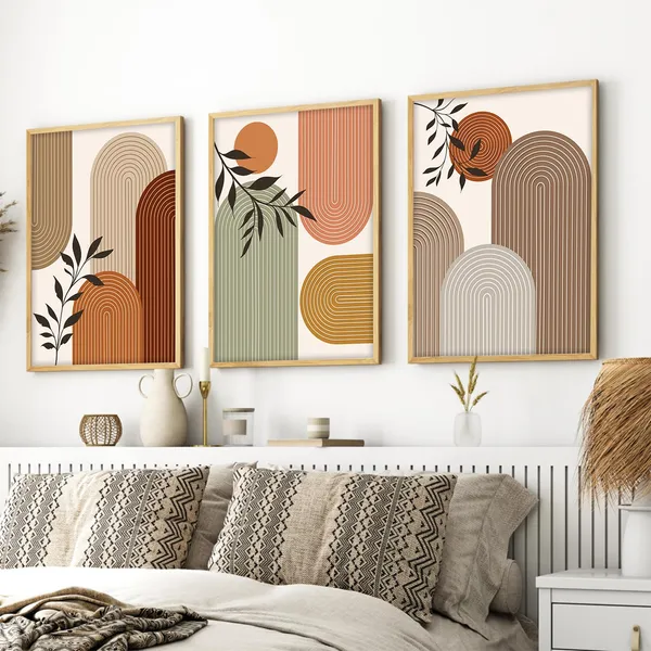 ARTELLY_Boho_wall_Art_Paintings_Modern_Art_Framed_Wall_Painting_for_Living_Room_Bedroom_-_Wall_Posters_|_Paintings_with_Frame_Set_of_3_(Boho_4,_13x19_inch)