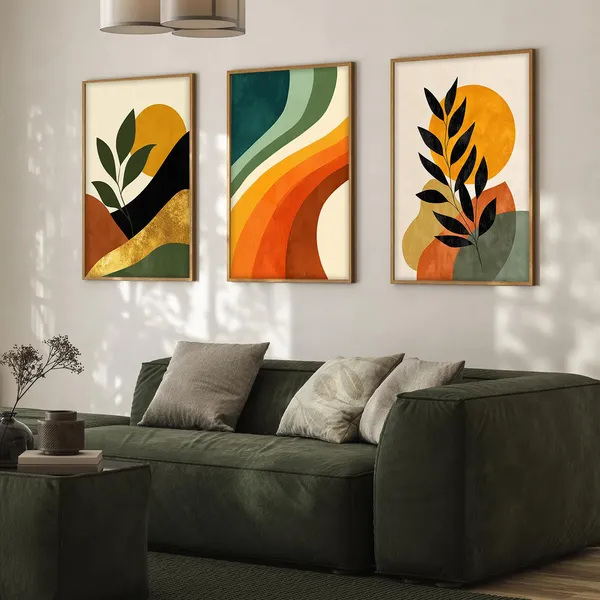 ARTELLY_Boho_wall_Art_Paintings_Modern_Art_Framed_Wall_Painting_for_Living_Room_Bedroom_-_Wall_Posters_|_Paintings_with_Frame_Set_of_3_(Boho_2,_13x19_inch)