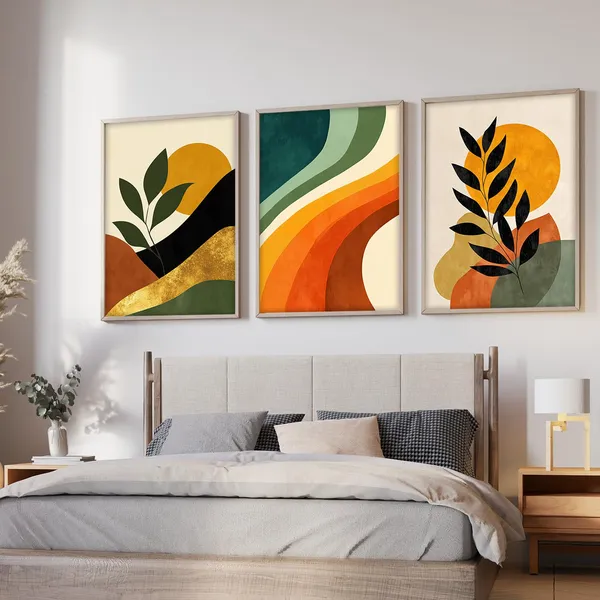 ARTELLY_Boho_wall_Art_Paintings_Modern_Art_Framed_Wall_Painting_for_Living_Room_Bedroom_-_Wall_Posters_|_Paintings_with_Frame_Set_of_3_(Boho_2,_13x19_inch)