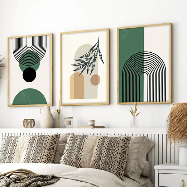 ARTELLY_Boho_wall_Art_Paintings_Modern_Art_Framed_Wall_Painting_for_Living_Room_Bedroom_-_Wall_Posters_|_Paintings_with_Frame_Set_of_3_(Boho_1,_13x19_inch)