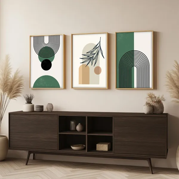 ARTELLY_Boho_wall_Art_Paintings_Modern_Art_Framed_Wall_Painting_for_Living_Room_Bedroom_-_Wall_Posters_|_Paintings_with_Frame_Set_of_3_(Boho_1,_13x19_inch)