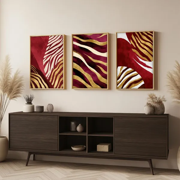ARTELLY_Boho_wall_Art_Paintings_Modern_Art_Framed_Wall_Painting_for_Living_Room_Bedroom_-_Wall_Posters_|_Paintings_with_Frame_Set_of_3_(Boho_3,_13x19_inch)