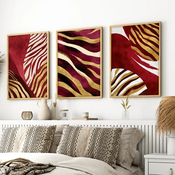 ARTELLY_Boho_wall_Art_Paintings_Modern_Art_Framed_Wall_Painting_for_Living_Room_Bedroom_-_Wall_Posters_|_Paintings_with_Frame_Set_of_3_(Boho_3,_13x19_inch)