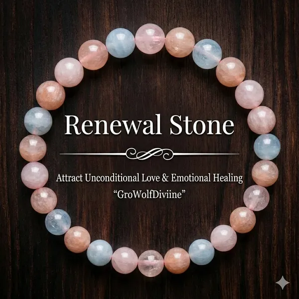 Multicolor_Embrace_Divine_Love_&_Self_Compassion_Morganite_Heart_Healer_Bracelet_Stone_Of_Gentle_Emotional_Harmony