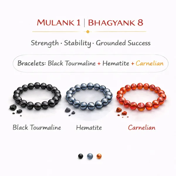 MULANK_1_BHAGYANK_8:_STRENGTH_&_DISCIPLINE_BRACELET�|_BLACK_TOURMALINE,_HEMATITE_&_CARNELIAN:_GROUND_YOUR_POWER