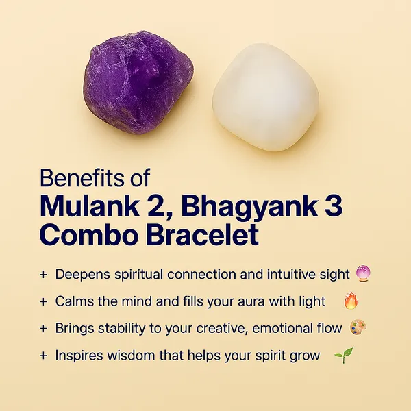 MULANK_2_BHAGYANK_3:_CALM_WISDOM_&_SPIRITUAL_FLOW_BRACELET�|_AMETHYST_&_MOONSTONE_DUO