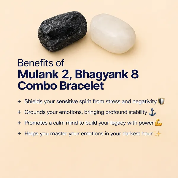 MULANK_2_BHAGYANK_8:_EMOTIONAL_STABILITY_&_SOOTHING_BRACELET�|_BLACK_TOURMALINE_&_MOONSTONE_DUO