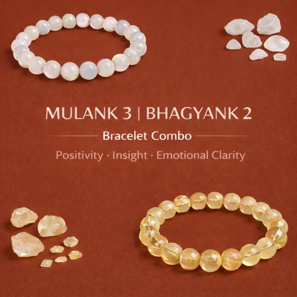 MULANK_3_BHAGYANK_2:_JOYFUL_INTUITION_&_OPTIMISM_BRACELET�|_MOONSTONE_&_CITRINE_DUO