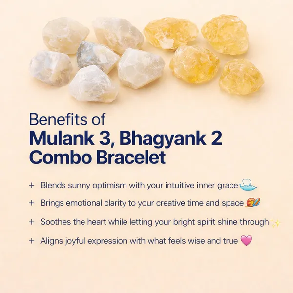 MULANK_3_BHAGYANK_2:_JOYFUL_INTUITION_&_OPTIMISM_BRACELET�|_MOONSTONE_&_CITRINE_DUO