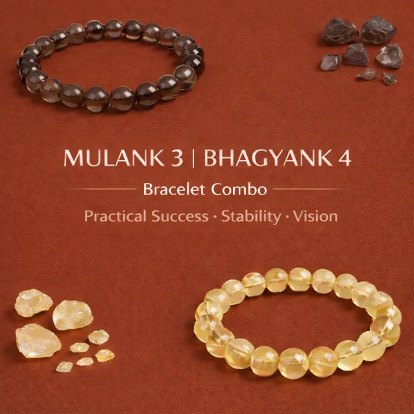 MULANK_3_BHAGYANK_4:_GROUNDED_EXPANSION_&_SUCCESS_BRACELET�|_SMOKY_QUARTZ_&_CITRINE_DUO